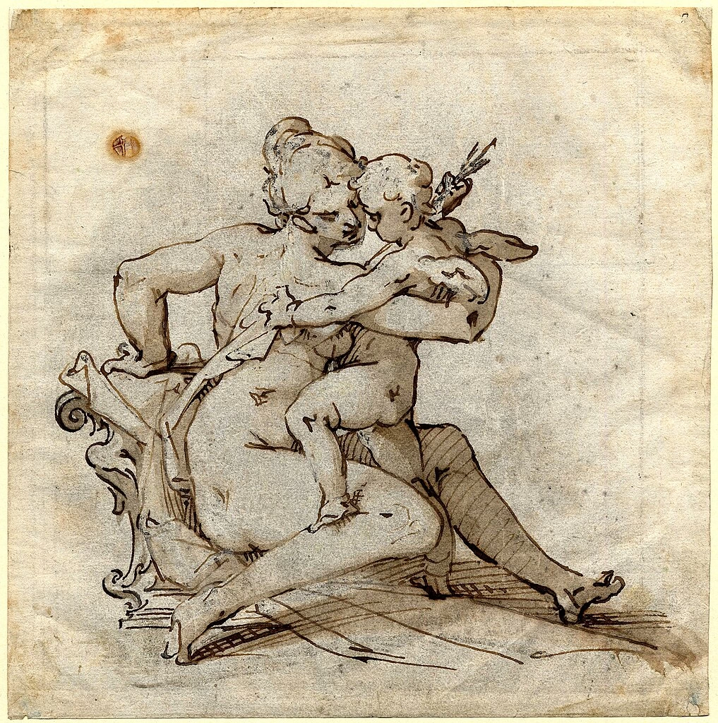Bartholomeus Spranger - 126, Venere e Cupido, British Museum, Londra 1